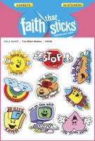 Fun Bible Mottos (6 Sheets, 54 Stickers) (Stickers Faith That Sticks Series) Stickers