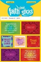 Proverbs 3: 5 (6 Sheets, 42 Stickers) (Stickers Faith That Sticks Series) Stickers