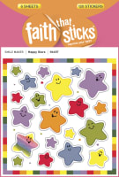 Happy Star (6 Sheets, 120 Stickers) (Stickers Faith That Sticks Series) Stickers