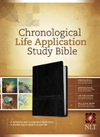 NLT Chronological Life Application Study Bible Black/Onyx (Black Letter Edition) Imitation Leather