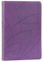 NLT Premium Gift Bible Purple Petals (Red Letter Edition) Imitation Leather
