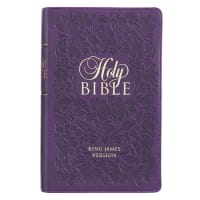 KJV Giant Print Bible Indexed Purple (Red Letter Edition) Imitation Leather