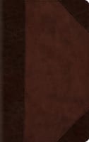 ESV Large Print Compact Bible Brown/Walnut (Red Letter Edition) Imitation Leather