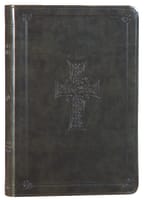 ESV Large Print Value Thinline Bible Olive Celtic Cross (Black Letter Edition) Imitation Leather