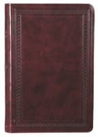 ESV Large Print Value Thinline Bible Mahogany Border (Black Letter Edition) Imitation Leather