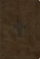 ESV Student Study Bible Olive Celtic Cross Design (Black Letter Edition) Imitation Leather