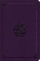 ESV Large Print Bible Lavender Emblem Design (Black Letter Edition) Imitation Leather