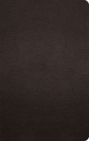 ESV Large Print Personal Size Bible Deep Brown (Red Letter Edition) Genuine Leather