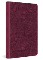 ESV Value Thinline Bible Large Print Raspberry Floral Design (Black Letter Edition) Imitation Leather