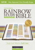 NIV Rainbow Study Bible Purple Imitation Leather