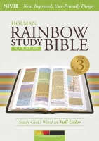 NIV Rainbow Study Bible Kaleidoscope Black Indexed Imitation Leather