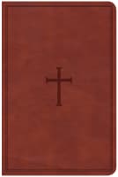 CSB Super Giant Print Reference Bible Brown Indexed Imitation Leather