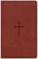 CSB Ultrathin Reference Bible Brown Indexed Red Letter Edition Imitation Leather