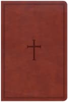 CSB Large Print Personal Size Reference Bible Brown Red Letter Edition Imitation Leather