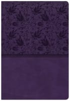 CSB Super Giant Print Reference Bible Purple Indexed Imitation Leather