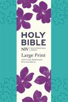 NIV Large Print Single Column Deluxe Reference Bible Paperback