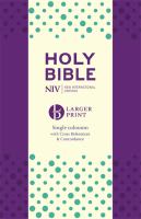 NIV Larger Print Compact Anglicised Bible Purple Soft-Tone Flexi-back