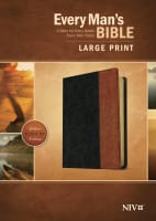 NIV Every Man's Bible Large Print (Black Letter Edition) Imitation Leather