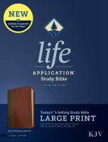 KJV Life Application Study Bible 3rd Edition Large Print Brown/Mahogany (Red Letter Edition) Imitation Leather