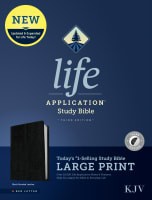KJV Life Application Study Bible 3rd Edition Large Print Black Indexed (Red Letter Edition) Bonded Leather