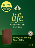 NLT Life Application Study Bible 3rd Edition Brown/Mahogany Indexed (Red Letter Edition) Imitation Leather