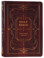 KJV Large Print Thinline Reference Bible Filament Enabled Edition Ornate Burgundy (Red Letter Edition) Imitation Leather