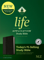 NLT Life Application Study Bible Black/Onyx Indexed (Red Letter Edition) (3rd Edition) Imitation Leather