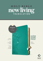 NLT Super Giant Print Bible Filament Enabled Edition Peony Rich Teal Indexed (Red Letter Edition) Imitation Leather