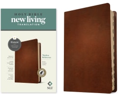 NLT Thinline Reference Bible Filament Enabled Edition Brown Indexed (Red Letter Edition) Genuine Leather