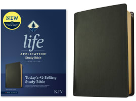 KJV Life Application Study Bible Black (Red Letter Edition) (3rd Edition) Genuine Leather