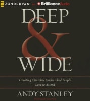 Deep & Wide (Unabridged, 8 Cds) Compact Disc