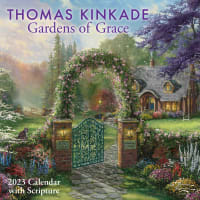 2023 Thomas Kinkade Wall Calendar: Gardens of Grace With Scripture Calendar
