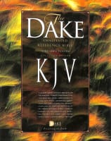 KJV Dake's Annotated 3 Column Reference Bible Black Bonded Leather