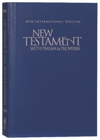 NIV Pocket New Testament With Psalms and Proverbs Blue (Black Letter Edition) Paperback