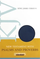 KJV New Testament With Psalms and Proverbs Blue Imitation Leather