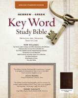 ESV Hebrew-Greek Key Word Study Bible Genuine Goatskin Brown Genuine Leather