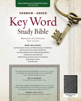 NASB Hebrew-Greek Key Word Study Bible Black Bonded Leather Indexed Bonded Leather