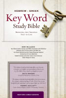 NKJV Hebrew-Greek Key Word Study Bible Black Genuine Leather Indexed Genuine Leather