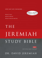 The NKJV Jeremiah Study Bible Large Print Edition Hardback