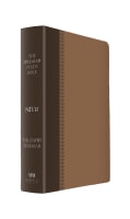 NIV Jeremiah Study Indexed Bible Brown With Burnished Edges Leatherluxe Imitation Leather