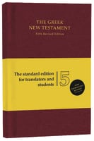 Greek New Testament Ubs5 Fifth Revised Edition Hardback