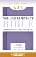 KJV Thinline Reference Bible Lilac Imitation Leather