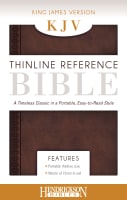 KJV Thinline Reference Bible Chestnut Brown Imitation Leather