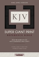 KJV Super Giant Print Reference Bible Black Imitation Leather