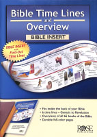 Bible Time Lines and Overview - Bible Insert Book (other)