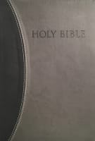 KJV Sword Study Personal Size Large Print Indexed Bible Black/Grey Imitation Leather