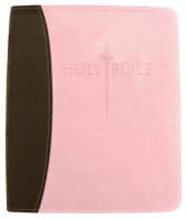 KJV Sword Study Personal Size Large Print Indexed Bible Chocolate/Pink Imitation Leather