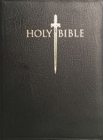 KJV Sword Study Personal Size Large Print Indexed Genuine Black Leather Genuine Leather