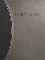 KJV Sword Study Personal Size Giant Print Indexed Bible Black/Grey Imitation Leather