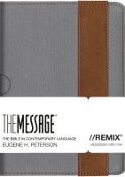 Message Remix Gray/Tan Stripe (Black Letter Edition) Imitation Leather